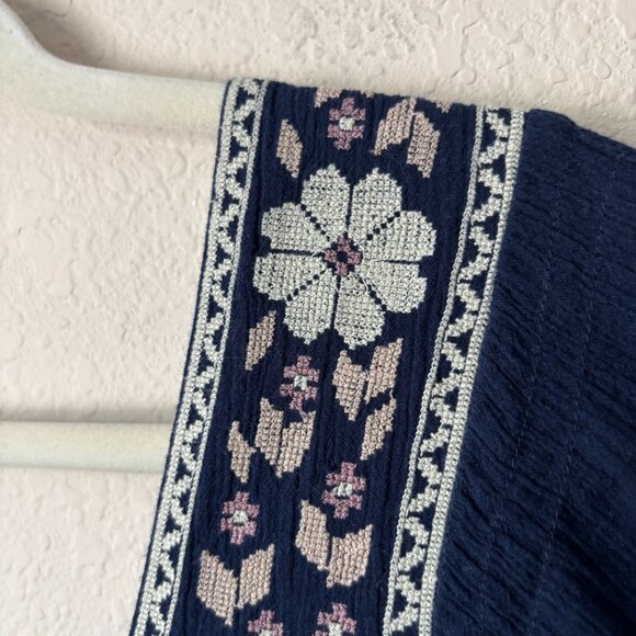 Madewell 1X Plus Boho Embroidered Square-Neck Top - Picture 7 of 16